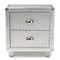 Baxton Studio Davet Silver Metal 2-Drawer Nightstand 152-9189 - alternate 6